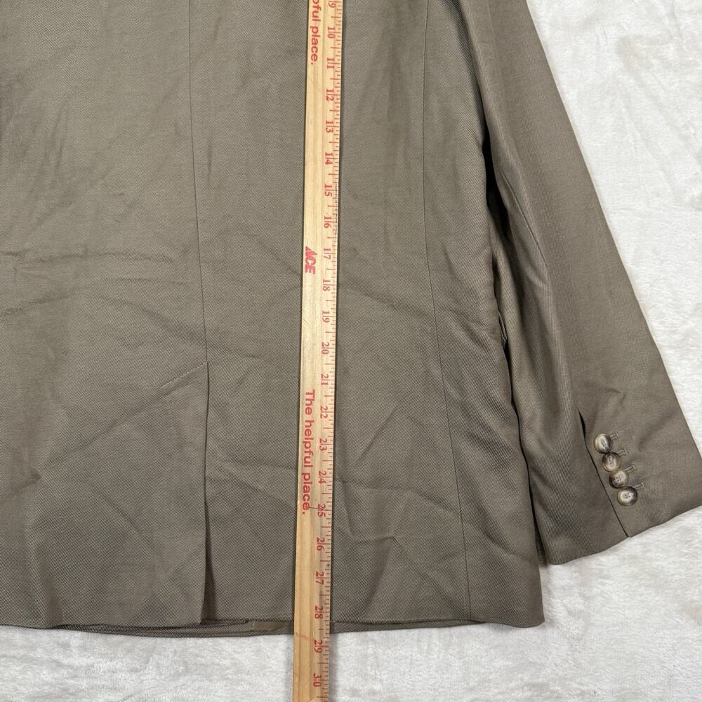 JOSEPH Jaden Twill Blazer Jacket FR42 US Large Lined Double-Breasted Beige - Picture 7 of 10
